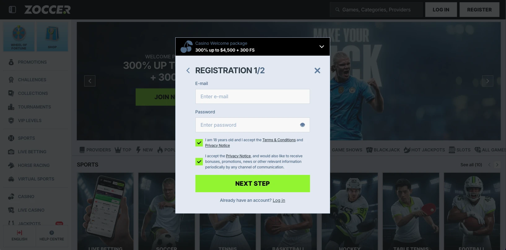 zoccer-register